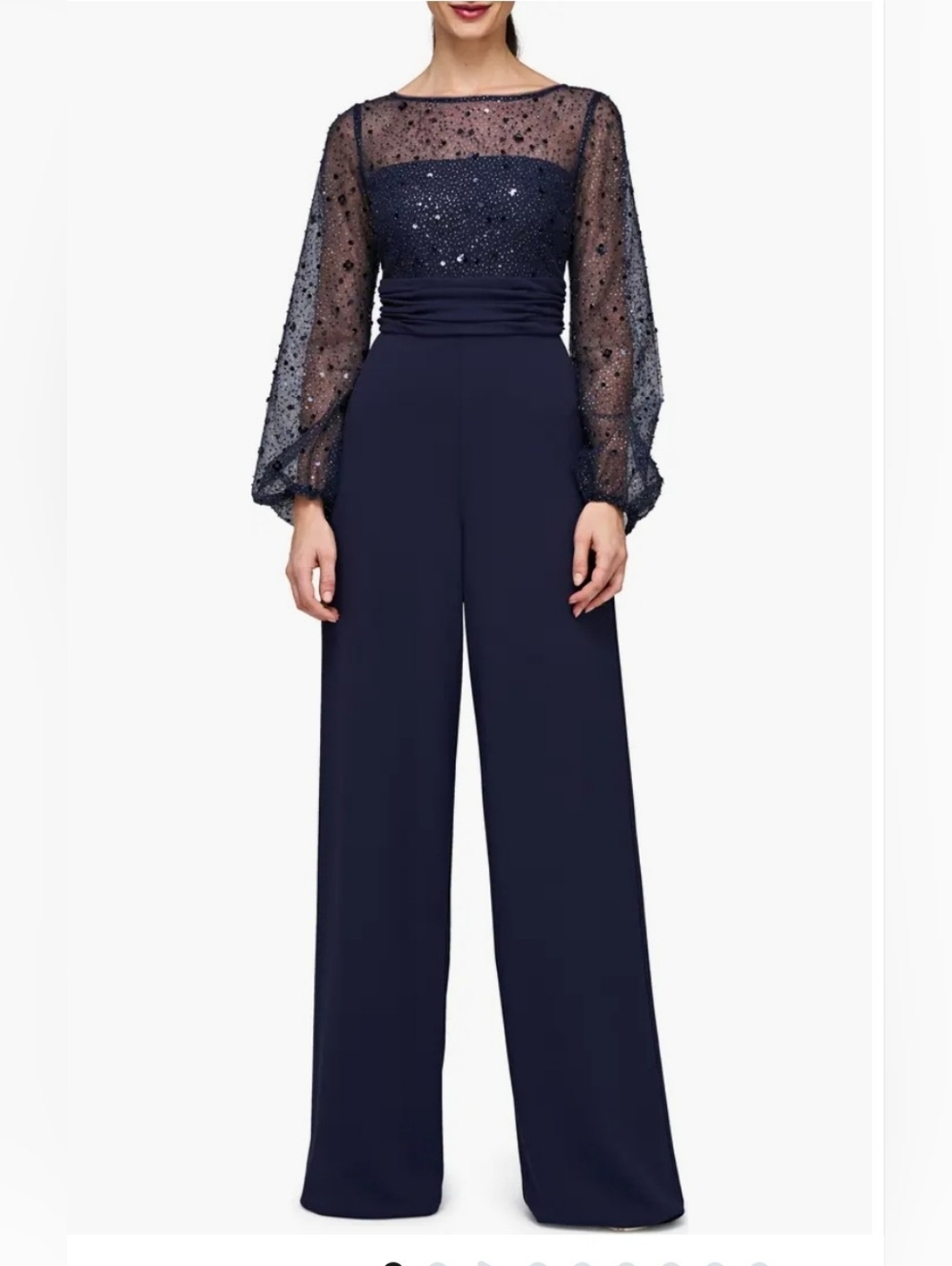 Raelynn Embellished Long Sleeve Wide Leg Jumpsuit
JS Collections.